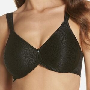 NWT Wacoal Black Jacquard Underwire Bra - Sz 44DDD US / 44E UK